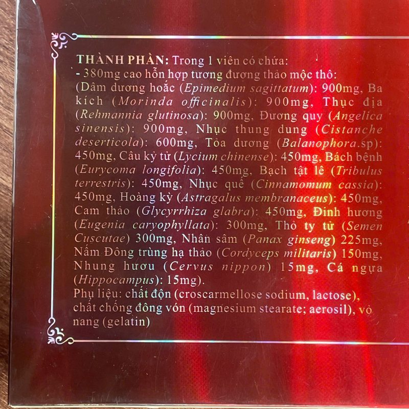 Thành phần cửu tôn thận đế
